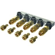 Pneumatic connectors for quick tool changes